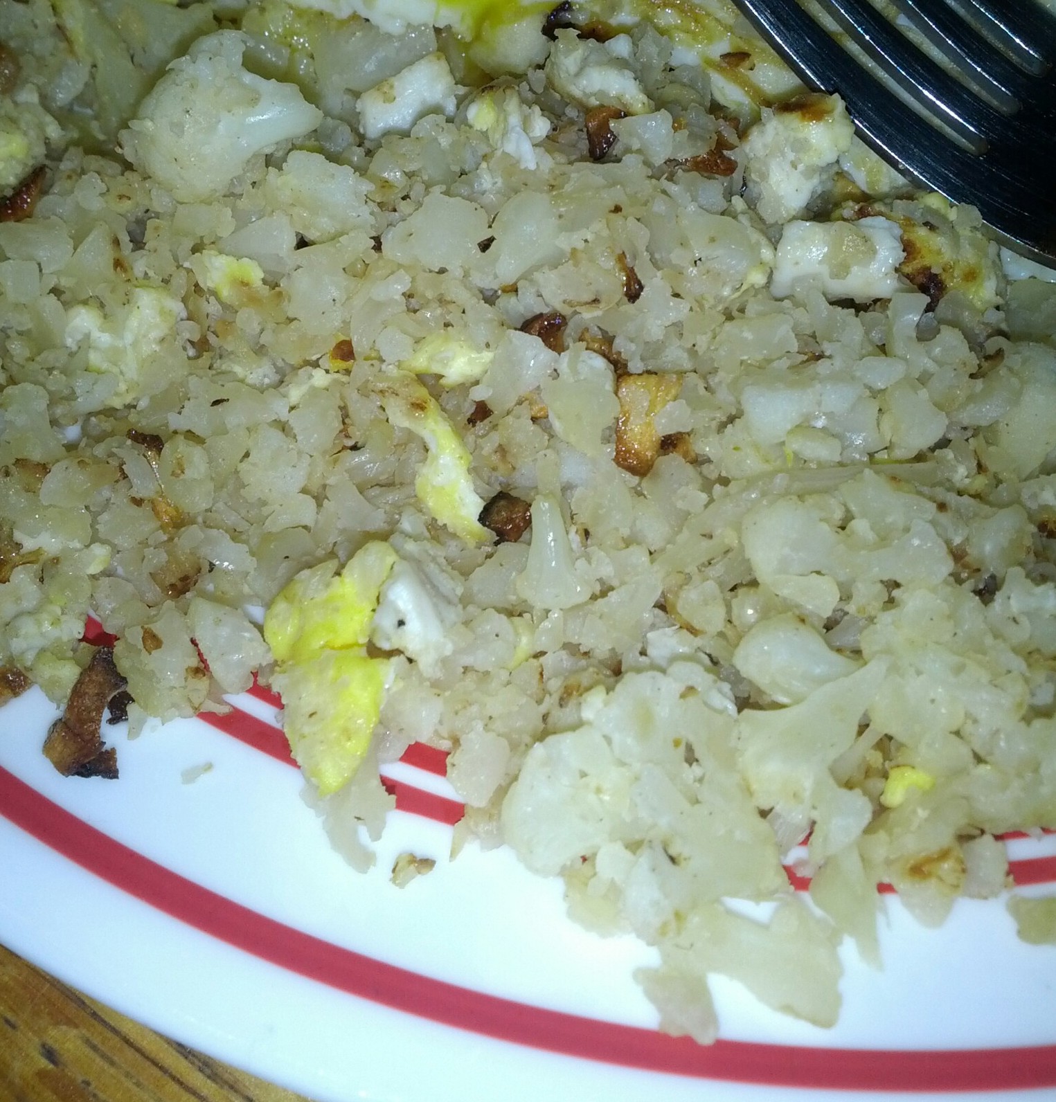 Garlic Fried Cauliflower “Rice”