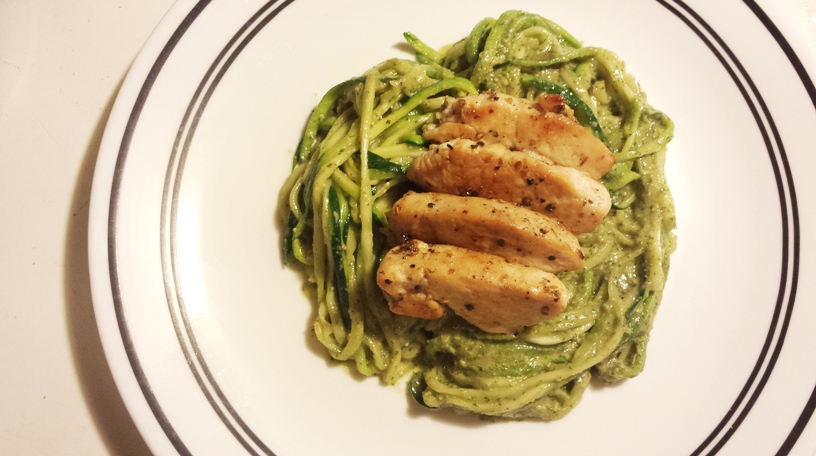 Creamy Avocado Pesto Pasta With Zucchini Noodles Indulgent Eats Dining Recipes Travel