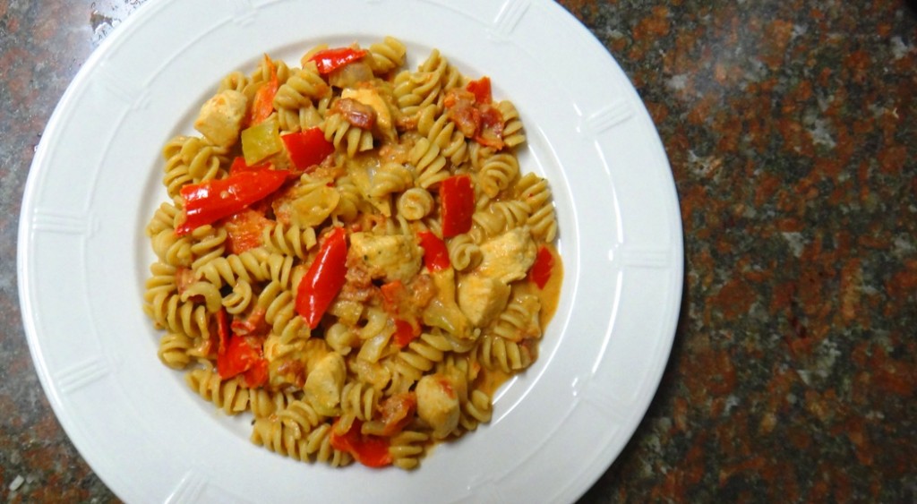 Healthy Creamy Cajun Chicken Pasta