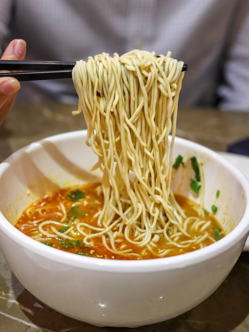 Where to Eat in Hong Kong - Crystal Jade Dan Dan Noodles - Photo by Indulgent Eats