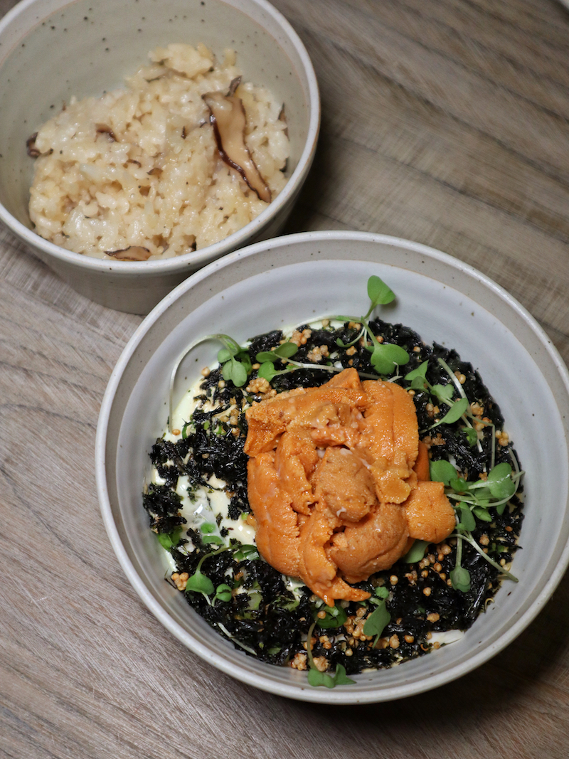 Atoboy NYC - Egg with Sea Urchin and Mushroom Rice