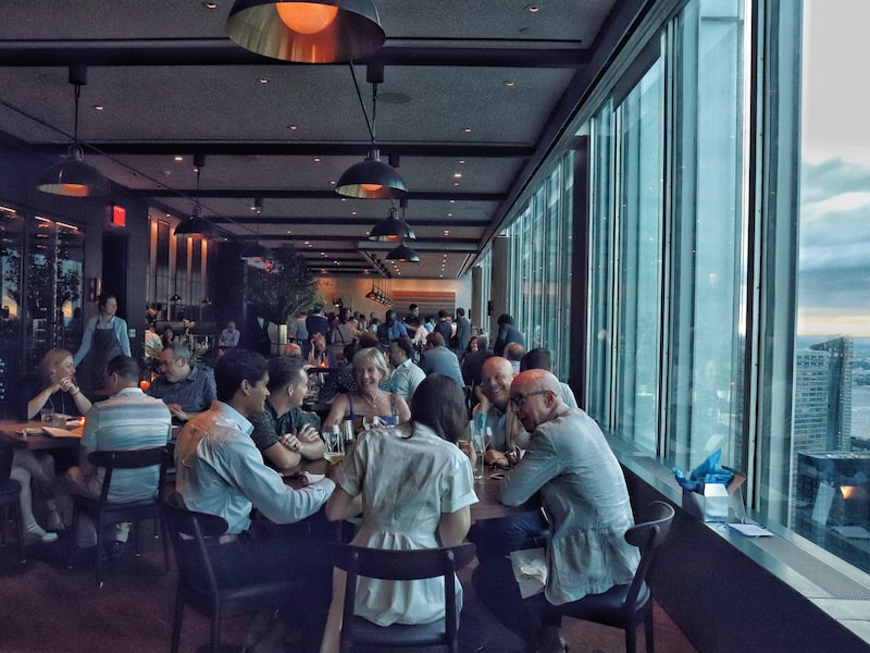 Manhatta Restaurant Danny Meyer Review - Dining Room by Bar Area - Photo by Indulgent Eats-