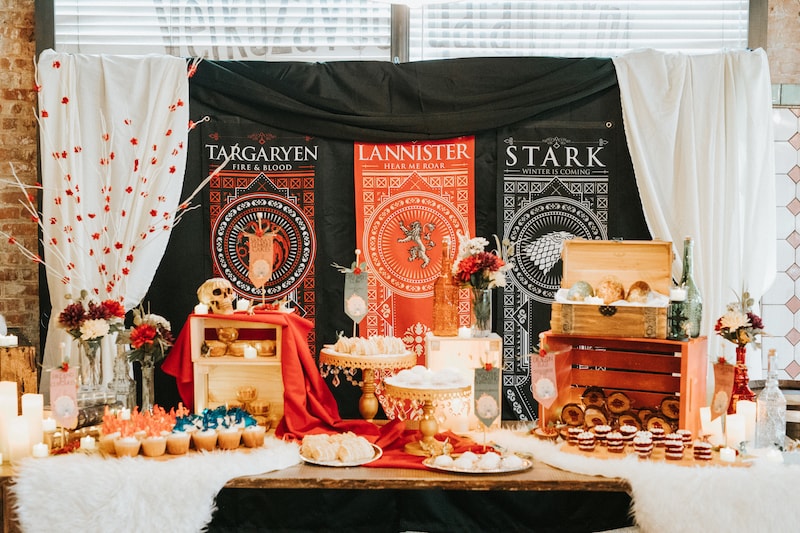 Game of Thrones Wedding Shower Dessert Table by Jamm Event - Photo by Dream But Don't Sleep