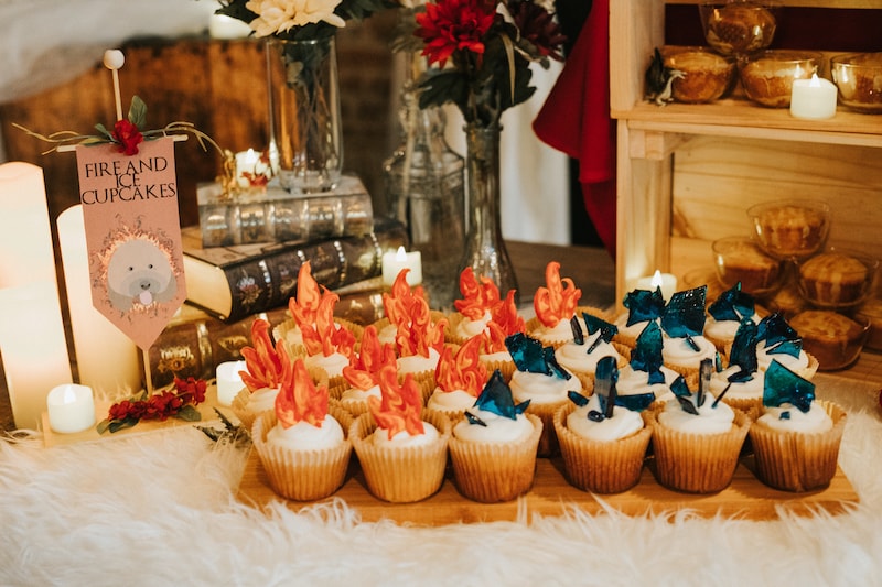 Game of Thrones Wedding Shower Fire and Ice Cupcakes by Jamm Event - Photo by Dream But Don't Sleep