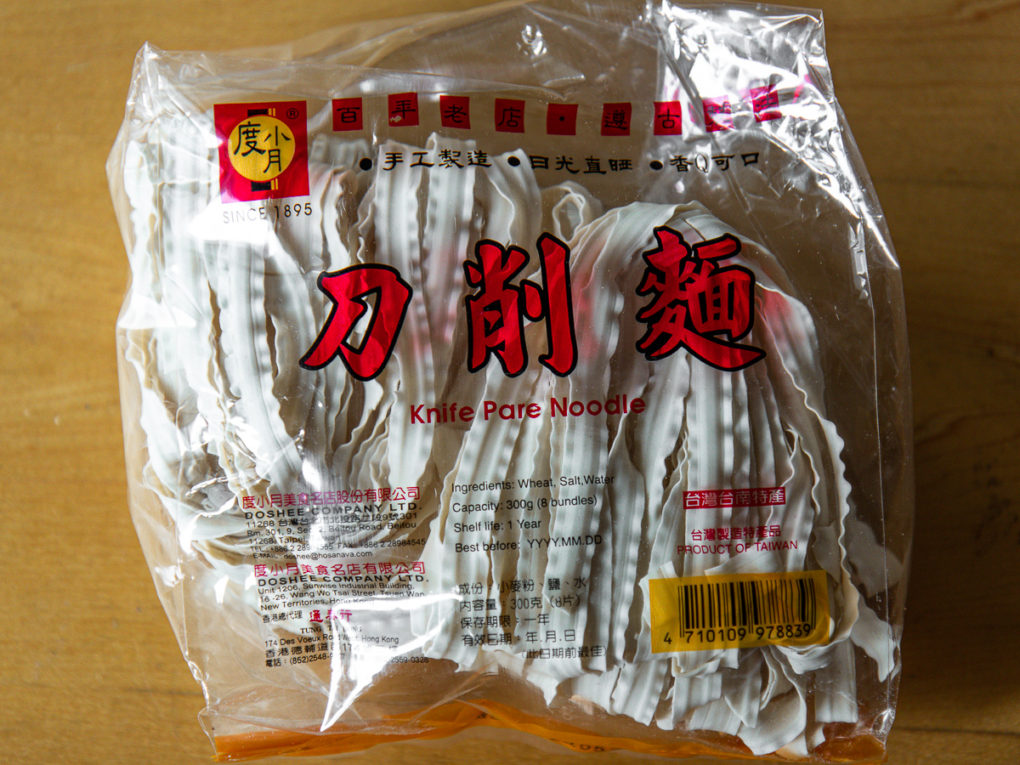 Doshee Taiwanese Knife Pare Instant Noodles for Spicy Peanut Noodles