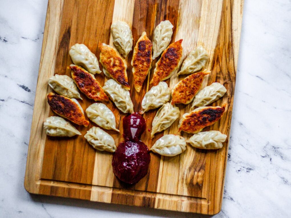 Thanksgiving Dumplings with Turkey Stuffing Gravy Filling - Thanksgiving Leftovers Ideas Braided Dumplings-min