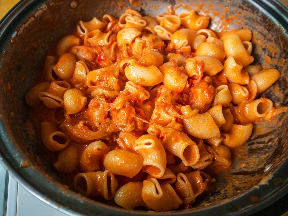 Carbone Spicy Rigatoni Vodka Recipe in Pan