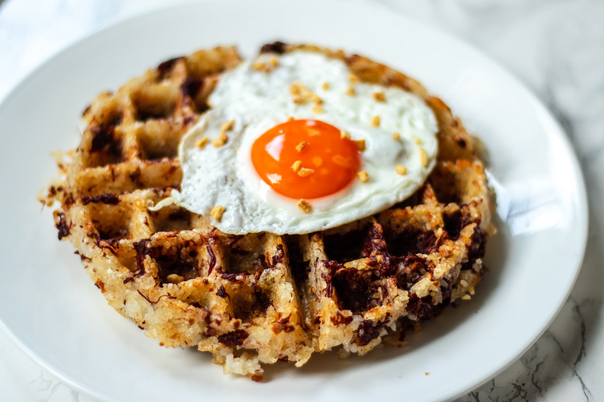 Easy Fried Rice Waffles - The Super Mom Life