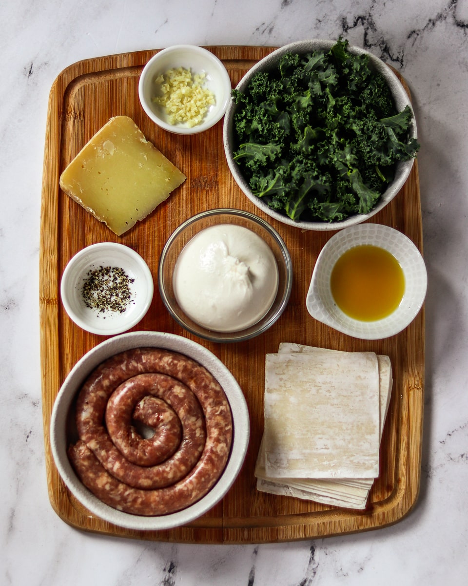 Italian Club Hong Kong Ingredients - Sausage Kale Burrata Pasta Turned Wontons