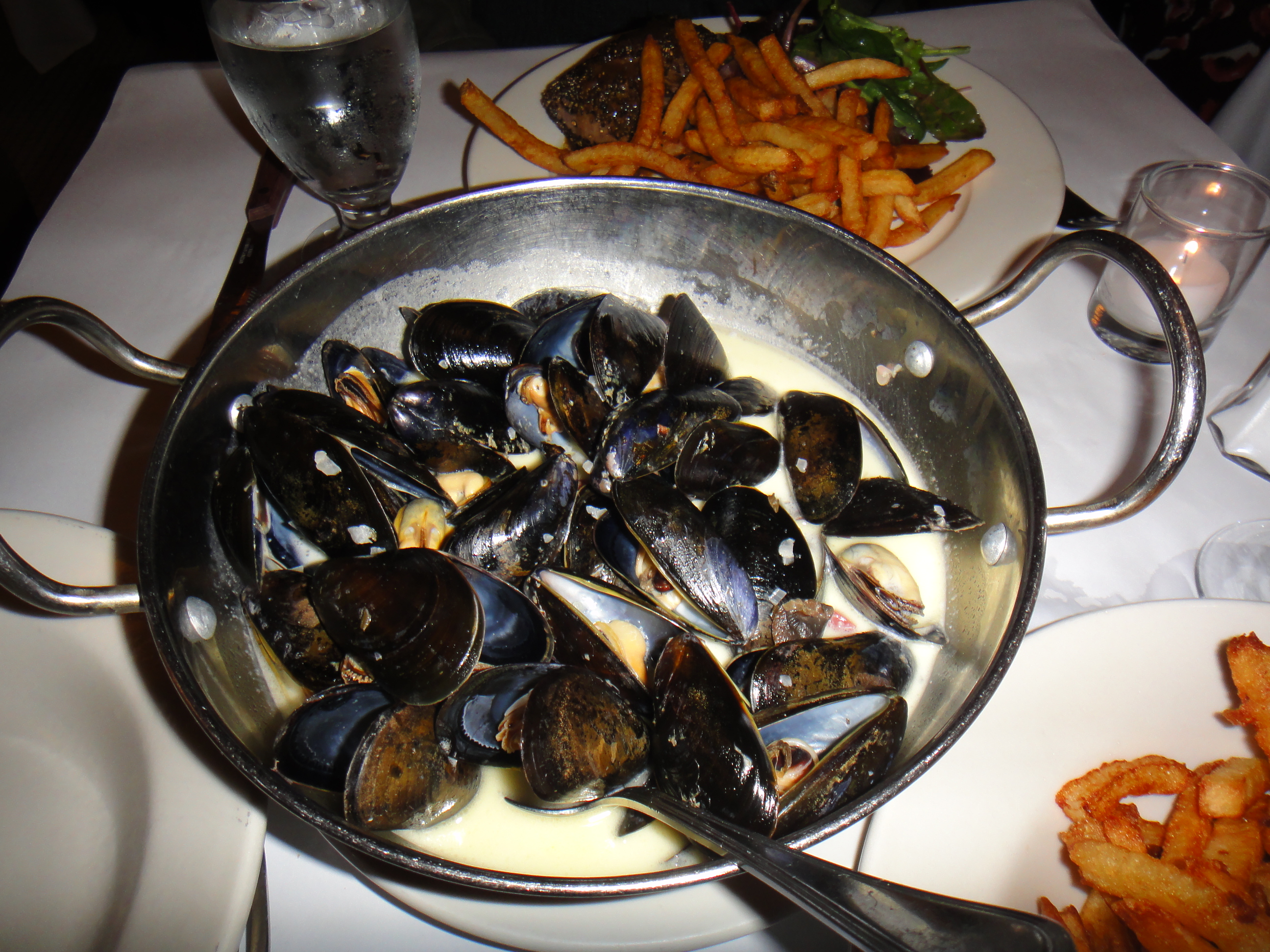 Moules frites from Brasserie Les Halles - a better choice over the Restaurant Week menu