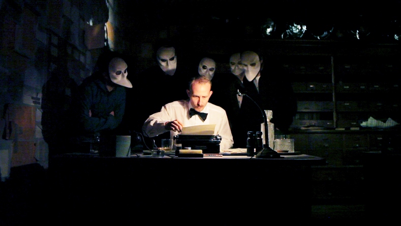 Sleep No More - Matthew Oaks Center with Audience Members. Photo via Stage and Cinema