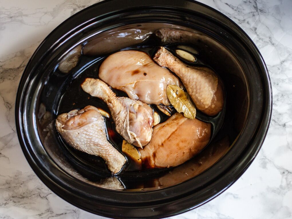 Slow Cooker Chicken Adobo Recipe - In Crockpot