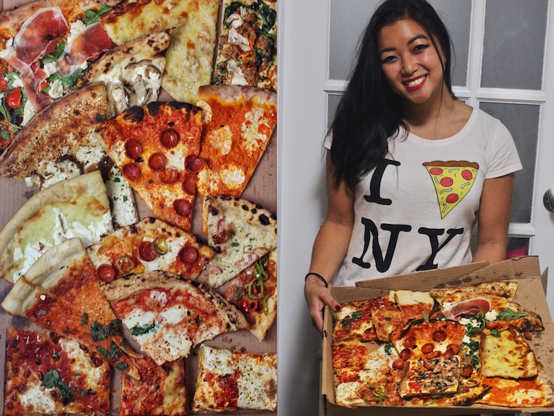 Best Pizza in NYC - Assortment of NYC Slices from Slice Out Hunger - Photo by Indulgent Eats