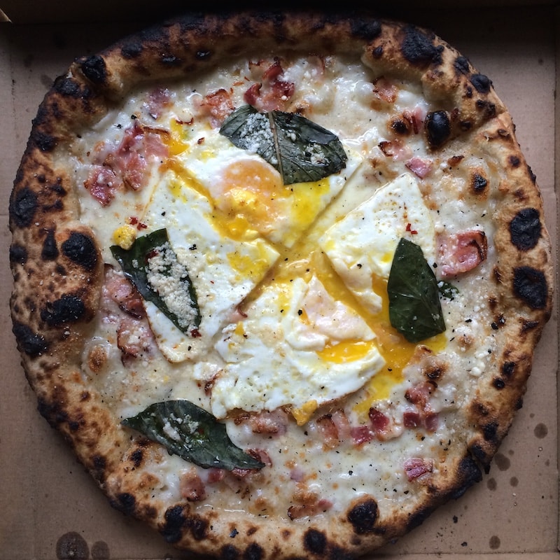 Best Pizza in NYC - Motorino Brunch Pizza - Photo by Indulgent Eats
