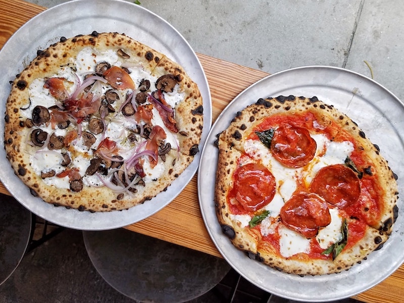 Best Pizza in NYC - Roberta's Speckenwolf and Beesting Pies - Photo by Indulgent Eats