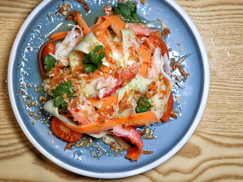 Pho Up Hong Kong Review - Green Mango Salad with Alaskan Crab