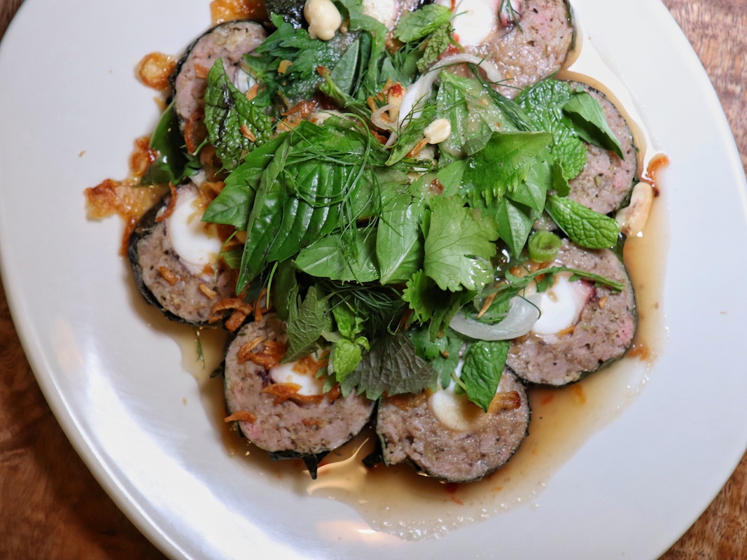 The Pig and The Lady Octopus Sausage - Oahu Restaurants - Photo by Indulgent Eats
