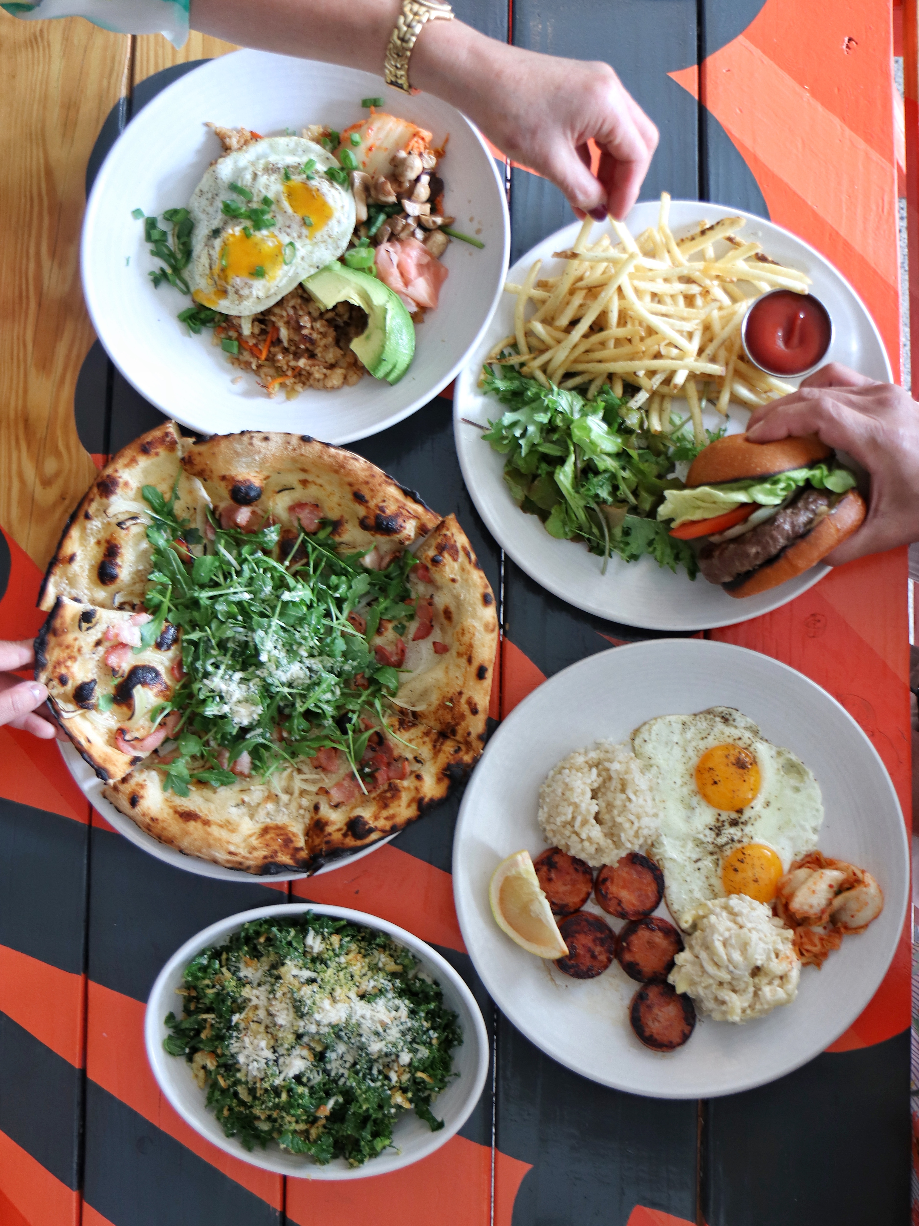 Where to Eat in Oahu - Mahina & Suns Brunch Spread - Photo by Indulgent Eats copy