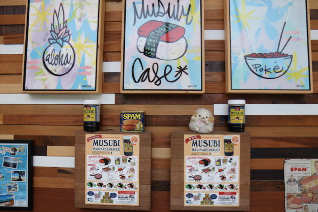 Where to Eat in Oahu - Musubi Cafe Iyasume Kuhio Ave Signs