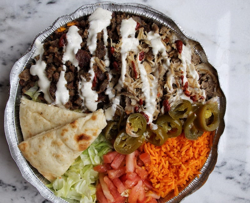 Best NYC Restaurants - Halal Guys Combo Platter - Photo by Indulgent Eats