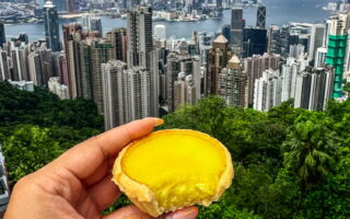 Tai Cheong Bakery Egg Tart from Peak Galleria Rooftop
