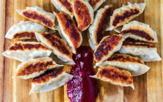 Turkey-Shaped Platter of Thanksgiving Dumplings with Stuffing and Gravy Recipe