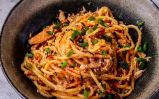 Spicy Crab Miso Spaghetti with Fly by Jing Sichuan Chili Crisp Recipe