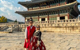 Hanbok Rental in Seoul at Gyeongbukgung Palace