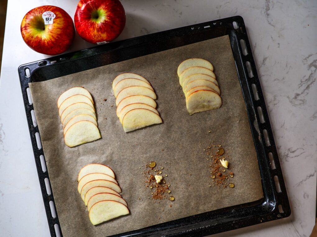 Viral Upside Down Apple Puff Pastry Tarts Assembly