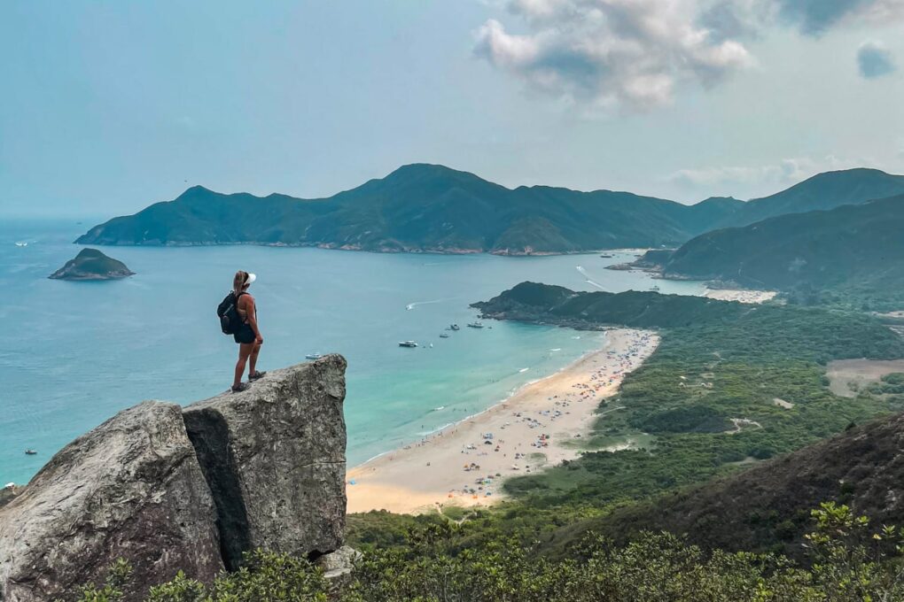 View of Tai Wan from Halfway up Sharp Peak