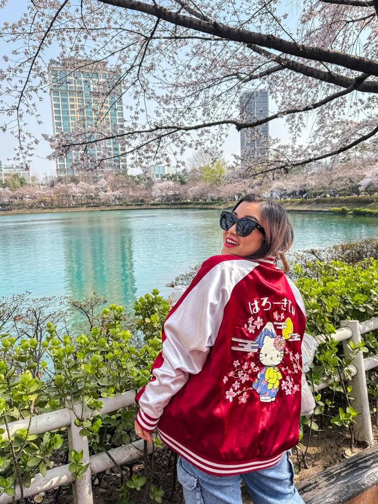Cherry Blossom at Seokchon Lake