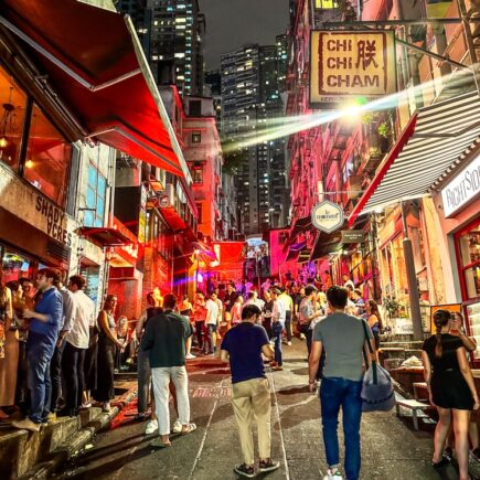 Peel Street in SoHo, Hong Kong