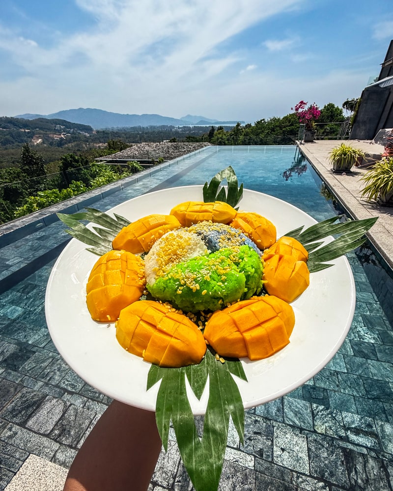 Mango Sticky Rice at Tropical Castle at La Colline