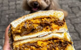 Where to Eat in Central Hong Kong - Guzzle Satay Beef Egg Sandwich