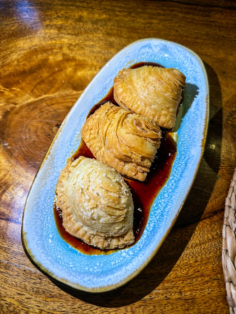 Siago Beach Resort Crab Rangoon Empanadas