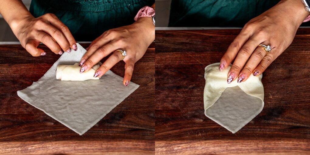How to Wrap Lumpia – Lumpiang Gulay Recipe-Step 3-min